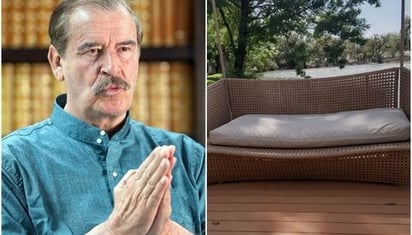 Vicente Fox comparte foto de Marta Sahagún en sillón que Salinas Pliego le regaló hace 30 años