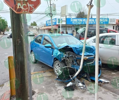 Aparatoso choque en Las Palmas deja una persona lesionada 