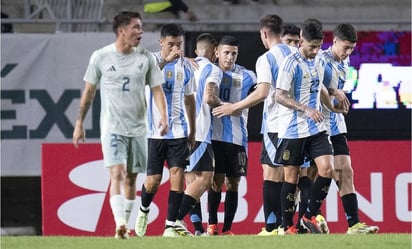 Argentina derrota con autoridad a México en amistoso Sub-23