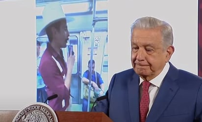 AMLO pasa en la mañanera video de TikTok de usuarios del Metro que defienden a la 4T