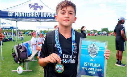 Thiago, hijo de Lionel Messi, fue campeón de un torneo organizado por Rayados