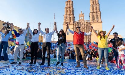 Libia Dennise García, candidata a la gubernatura, llama a trabajar por la libertad en Guanajuato