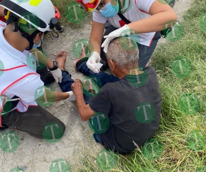 Adulto mayor lesionado tras caída en estado de ebriedad en Monclova