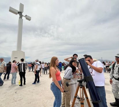 Cristo de la Bartola en Monclova, de los mejores puntos para apreciar el eclipse