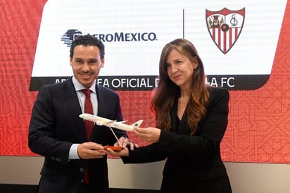 Anuncian Sevilla y Aeroméxico un acuerdo para reforzar su presencia en México y en España