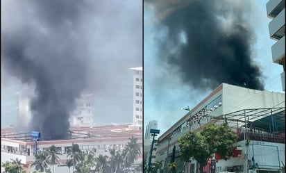 Reportan incendio en Centro de Convenciones Copacabana en Acapulco, Guerrero