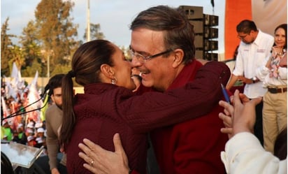 Ebrard acompaña por segunda vez a Claudia Sheinbaum durante mitin en Tijuana