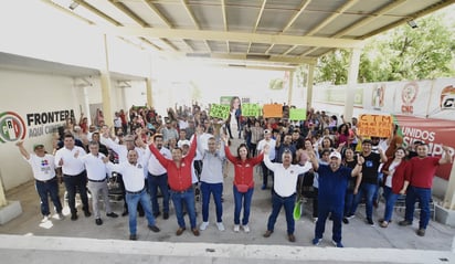 Obreros respaldan a Sari Pérez Cantú