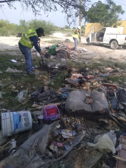 Retirada de basureros clandestinos en Allende