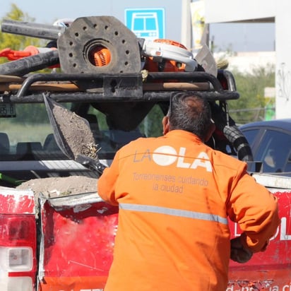 La Ola lleva a cabo tareas de limpieza en el lado este de Torreón