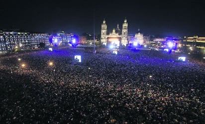 Cantantes y bandas que batieron el récord de asistencia en el Zócalo CDMX