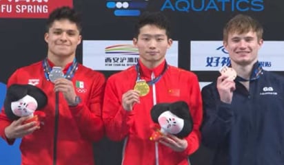 Osmar Olvera se colgó la plata en trampolín de 3 metros de la Súper Final de Clavados