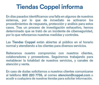 Tras hackeo a Coppel advierten sobre fraude de phishing 