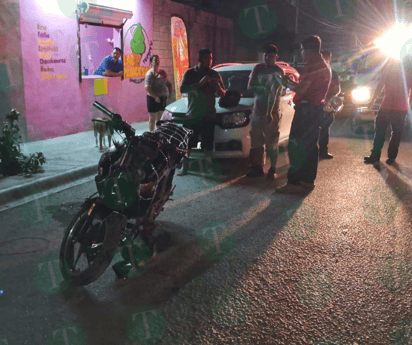 Motociclista resulta herido tras ser arrollado por camión de transporte de personal