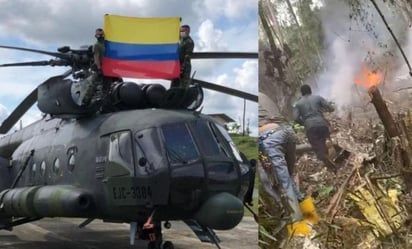 Nueve militares fallecen en accidente de helicóptero de las Fuerzas Armadas de Colombia