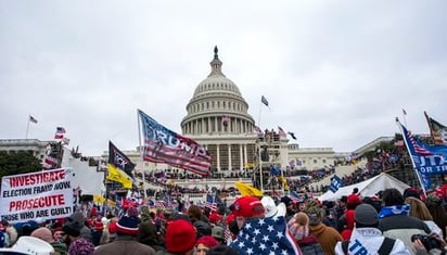 Trump compara protesta propalestina de Universidad de Columbia con el asalto al Capitolio