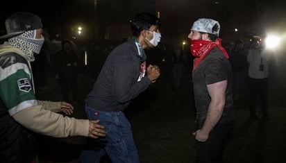 Estallan enfrentamientos en campamento de manifestantes propalestinos en la universidad de UCLA