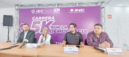 IEC invita  a votar con carrera 5K por  la democracia