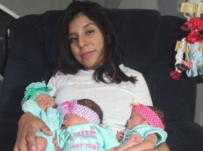 Su anhelo era ser madre y Dios le mandó tres angelitas