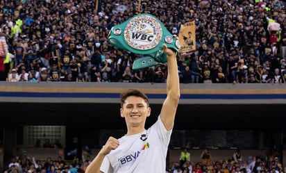 El boxeador Alan 'Rey David' Picasso es el invitado de lujo en el juego de Pumas vs Cruz Azul