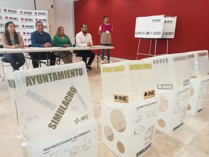 Realizan simulacro de voto en la casilla