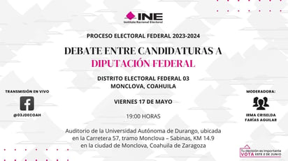 Hoy es el debate de candidaturas a diputado federal; Kalionchiz estará ausente