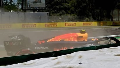 VIDEO: Checo Pérez sufre accidente en el GP de Emilia-Romaña