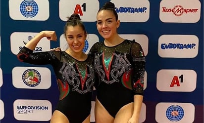 Las mexicanas Dafne Navarro y Mariola García ganan medalla de oro en trampolín sincronizado en Perú