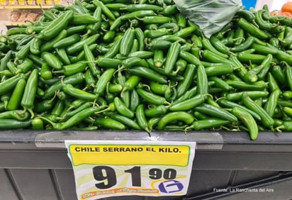 Precios del tomate, chile y cebolla en aumento