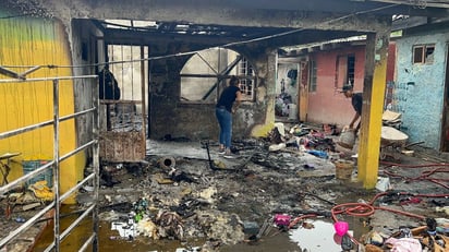 Familia lo pierde todo en voraz incendio; resultaron ilesos