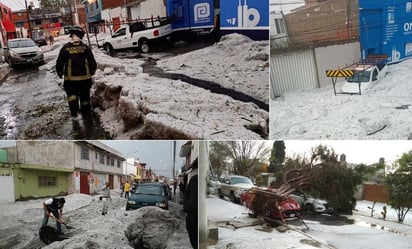 Las impresionantes imágenes que dejó la granizada en Puebla