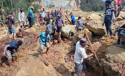 Unicef ve 'poco probable' encontrar con vida a víctimas del alud en Papúa Nueva Guinea