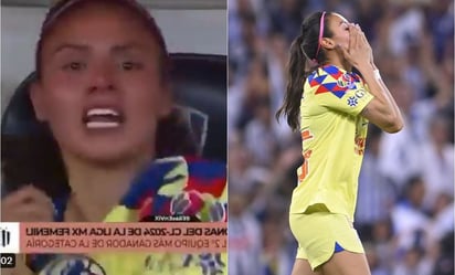 Karen Luna, jugadora del América, explota contra camarógrafo de TUDN tras derrota contra Rayadas