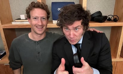 Javier Milei se reunió con Mark Zuckerberg, en medio de su gira en busca de inversiones