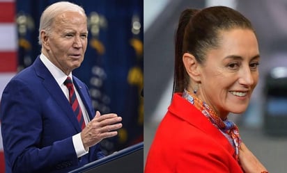 Biden llama por teléfono a Sheinbaum para felicitarla por su 'histórico' triunfo en México