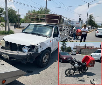 Repartidor de comida sufre graves lesiones tras choque en Monclova