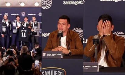 Chucky Lozano rompe en un emotivo llanto, durante su presentación con San Diego FC