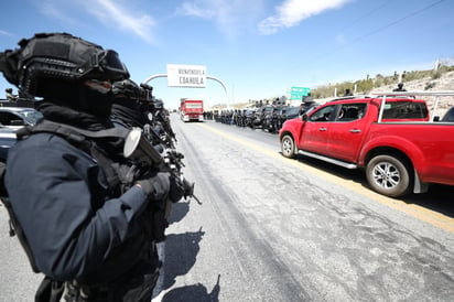 La policía estatal realiza operativos coordinados en el Estado de Coahuila