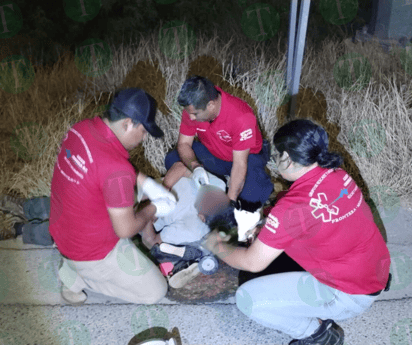 Hombre sufre serias lesiones tras caída en Monclova