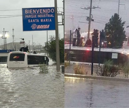 Ramos Arizpe queda completamente inundado