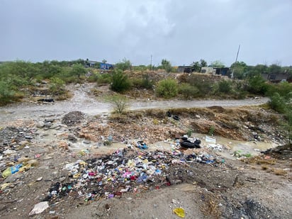 En arroyo de la colonia 21 de Marzo corrió  más basura que agua