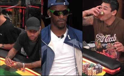 Ryan García jugó al poker junto a Neymar Jr y Jimmy Butler en Los Ángeles