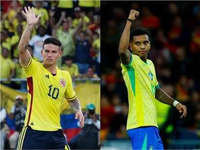 Colombia enfrentará a Brasil en un duelo de «10» madridistas: James y Rodrygo