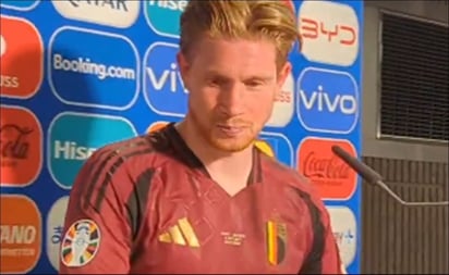 Kevin De Bruyne llamó estúpido a un periodista tras ser eliminado de la Euro 2024