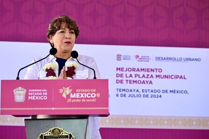 Delfina Gómez da banderazo de inicio a proyectos en Valle de Toluca