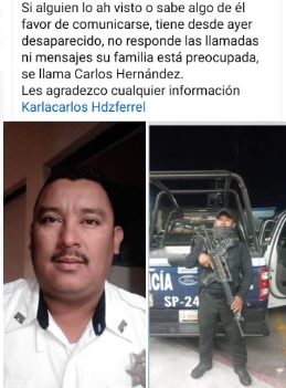 Policiaca : La familia de Hernández insta a la comunidad a proporcionar cualquier dato que pueda contribuir a su localización