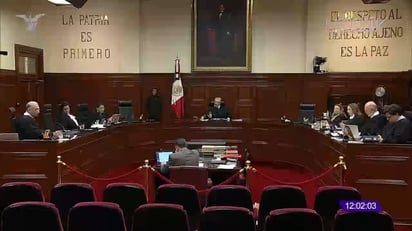 Suprema Corte: En su lugar, Luis María Aguilar Morales, ministro decano, presidió la sesión en la que se resolvió una controversia constitucion