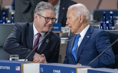 Biden parece 'en muy buena forma', dice Starmer, primer ministro británico