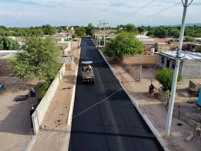 SAN PEDRO: Los trabajos del mejoramiento de calles en la citada comunidad, consistieron en; despalme de 6 mil 43 metros cuadrados