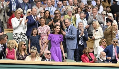 Wimbledon: Middleton asistió acompañada de su hermana Pippa Middleton.